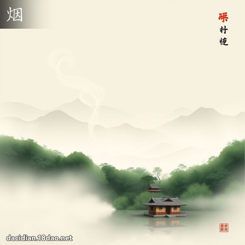 烟 - 國語大辭典配圖