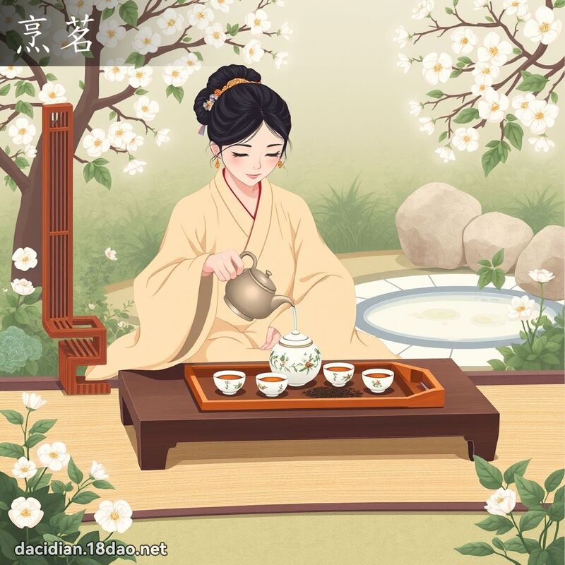 烹茗 - 国语大辞典配图