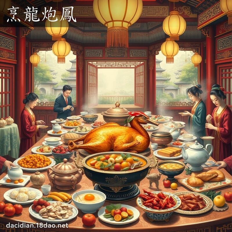 烹龙炮凤 - 国语大辞典配图