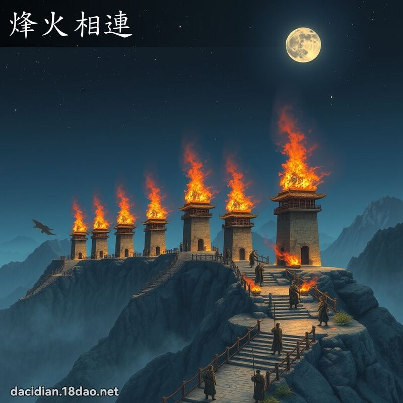 烽火相连 - 国语大辞典配图