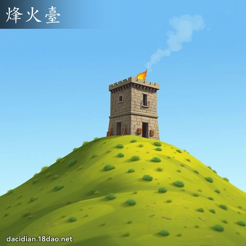 烽火臺 - 國語大辭典配圖
