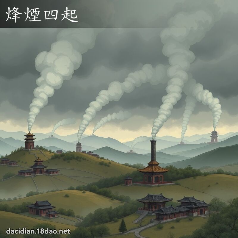 烽煙四起 - 國語大辭典配圖