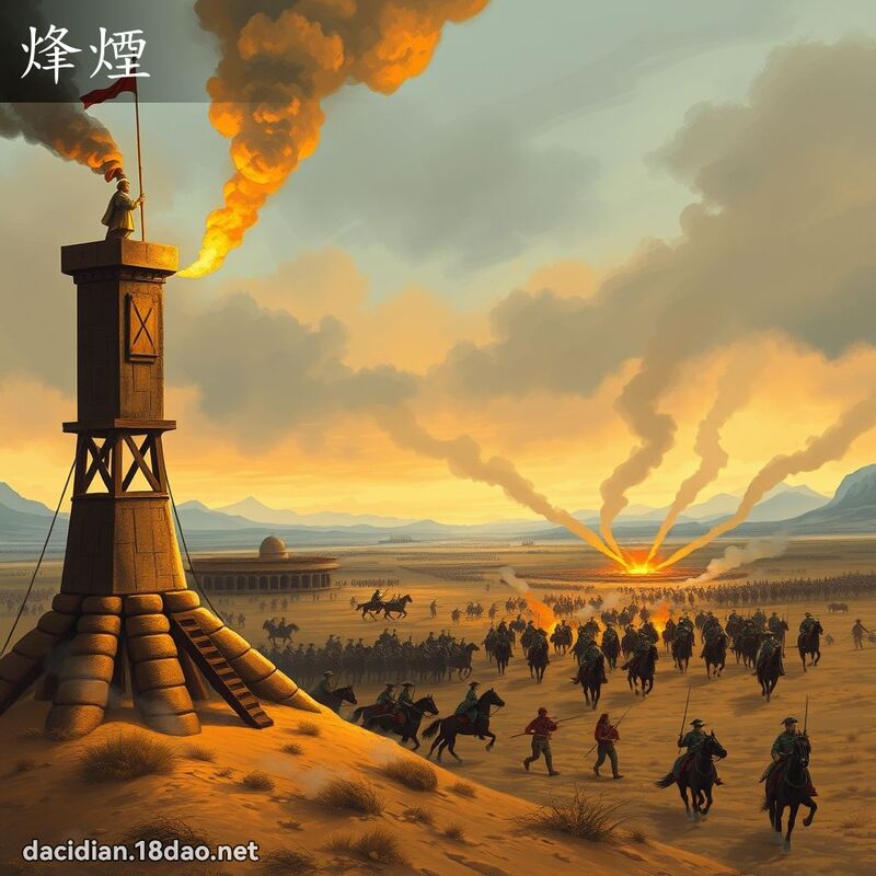 烽煙 - 國語大辭典配圖