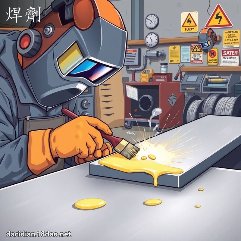 焊剂 - 国语大辞典配图