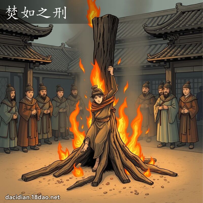 焚如之刑 - 国语大辞典配图
