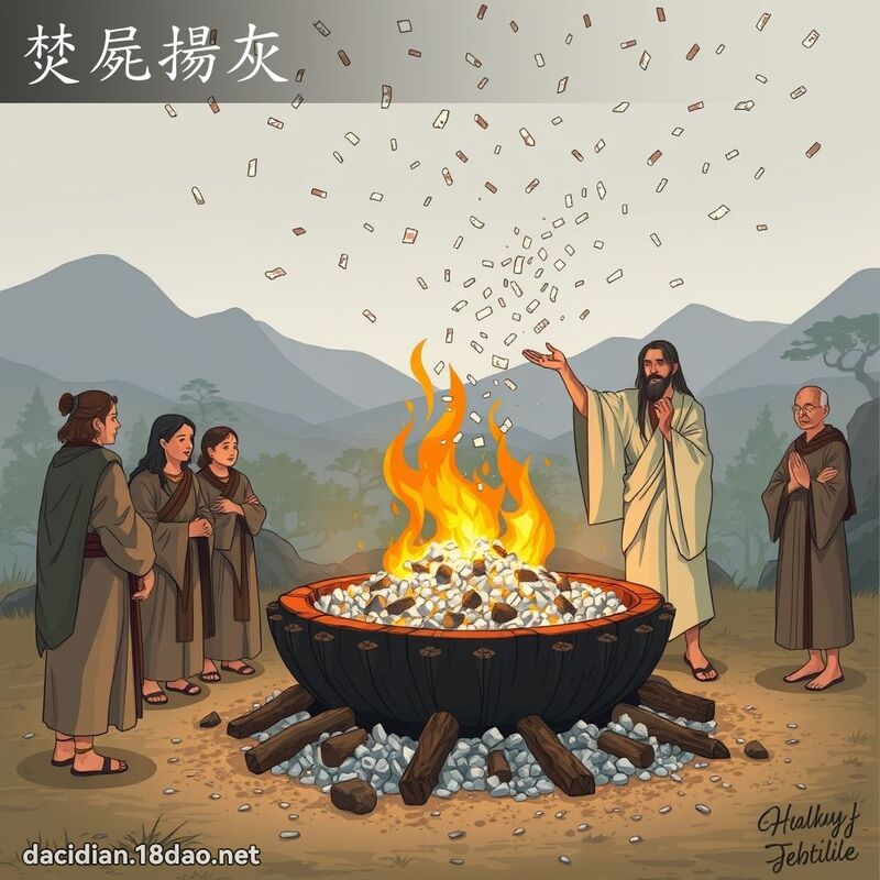 焚屍揚灰 - 國語大辭典配圖