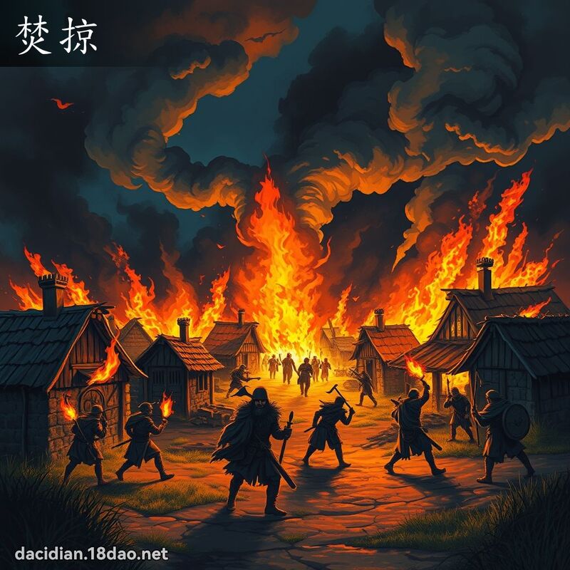 焚掠 - 國語大辭典配圖