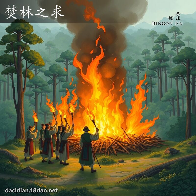 焚林之求 - 国语大辞典配图
