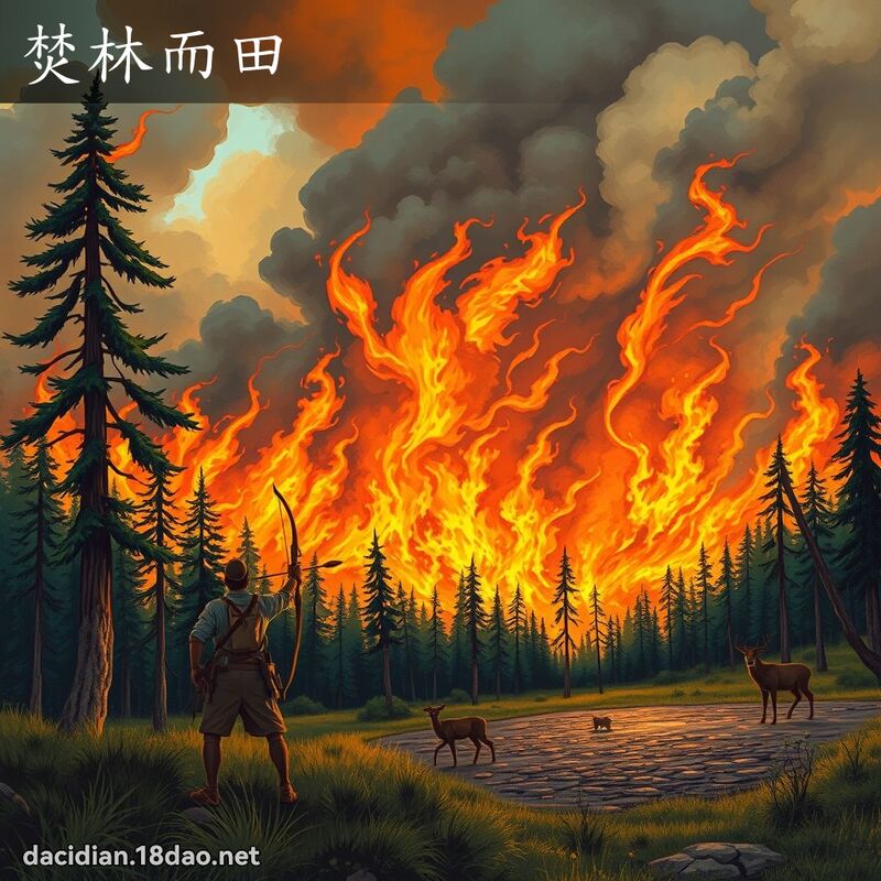 焚林而田 - 国语大辞典配图