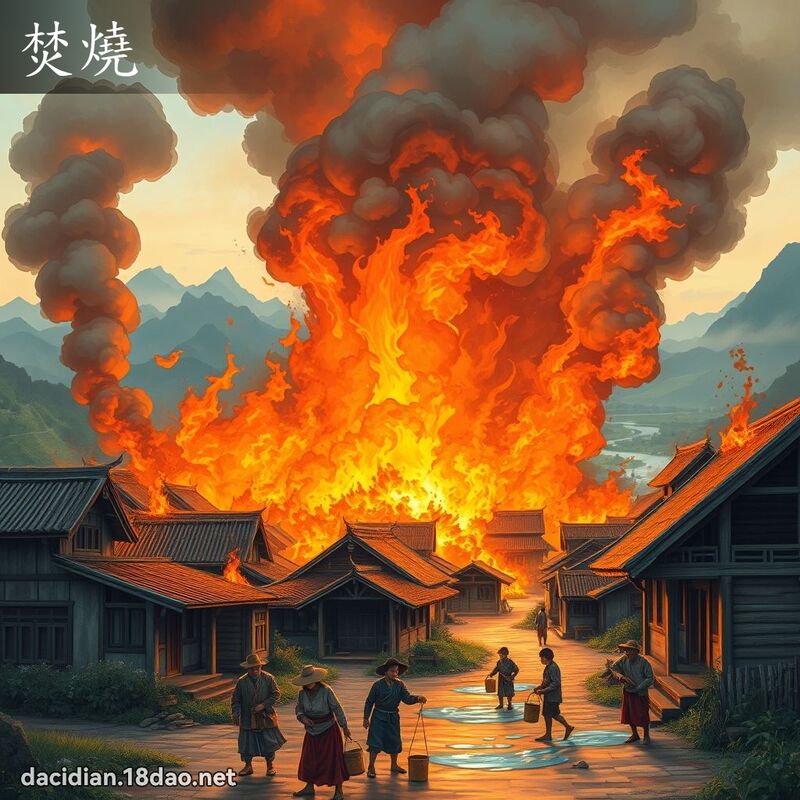 焚烧 - 国语大辞典配图