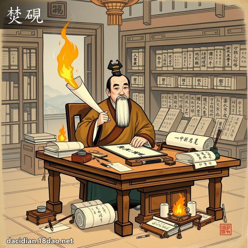 焚硯 - 國語大辭典配圖