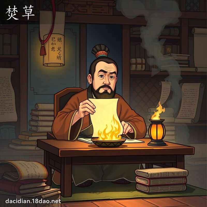 焚草 - 国语大辞典配图