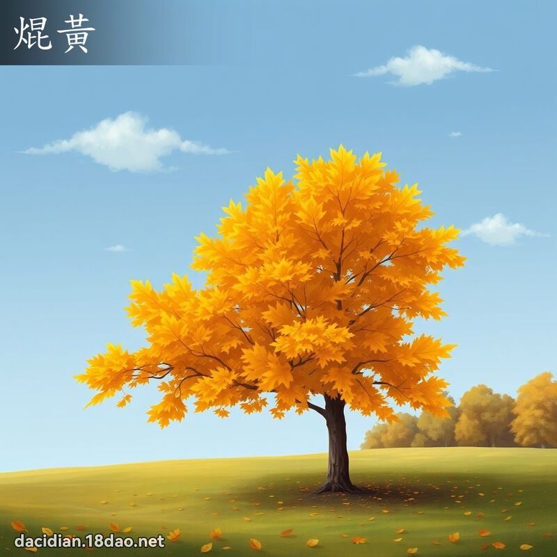 焜黄 - 国语大辞典配图