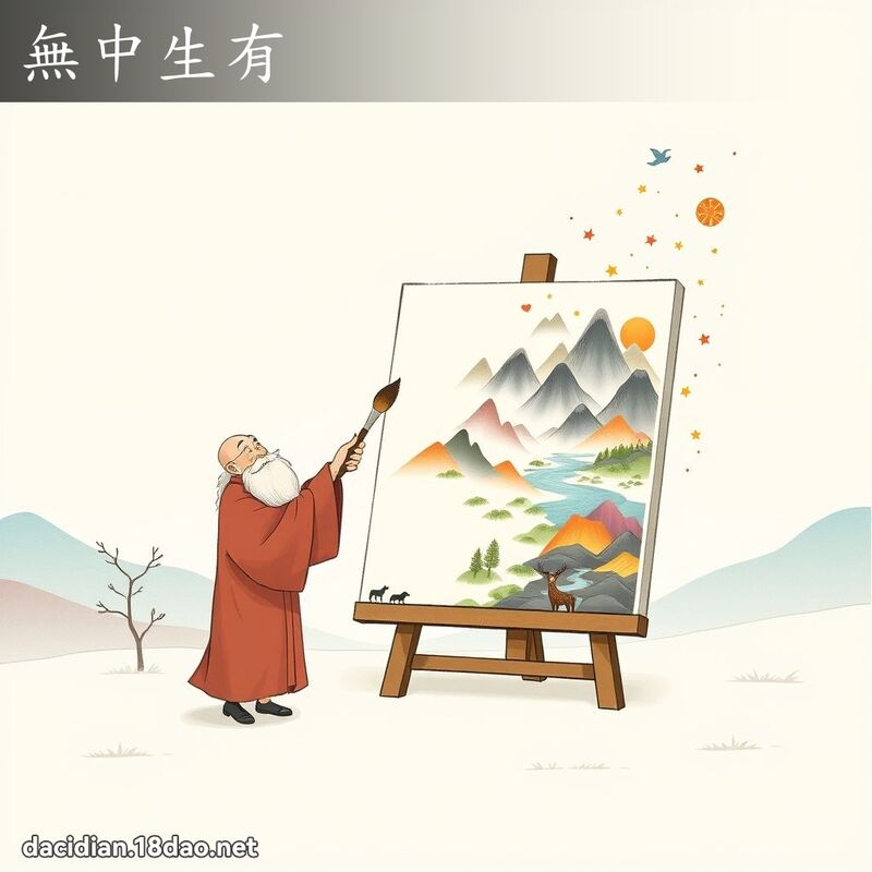无中生有 - 国语大辞典配图