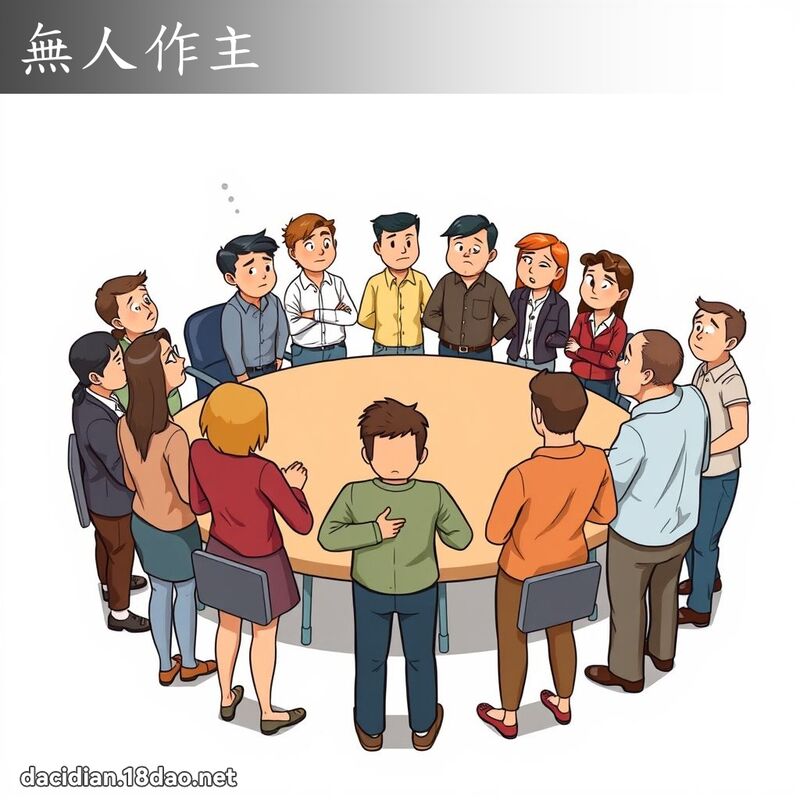 无人作主 - 国语大辞典配图