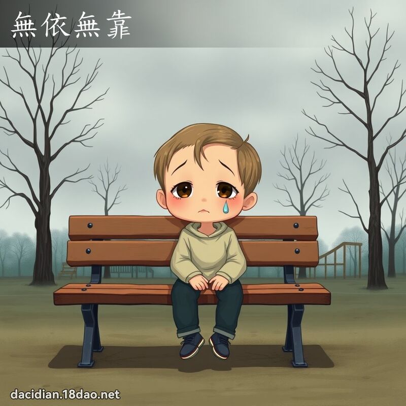无依无靠 - 国语大辞典配图