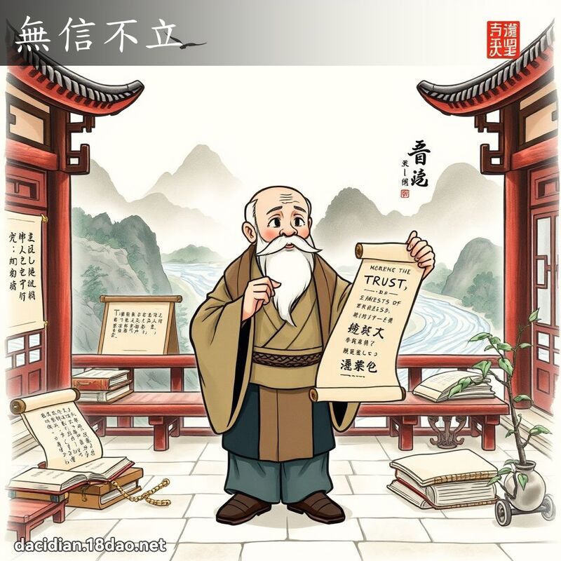 无信不立 - 国语大辞典配图