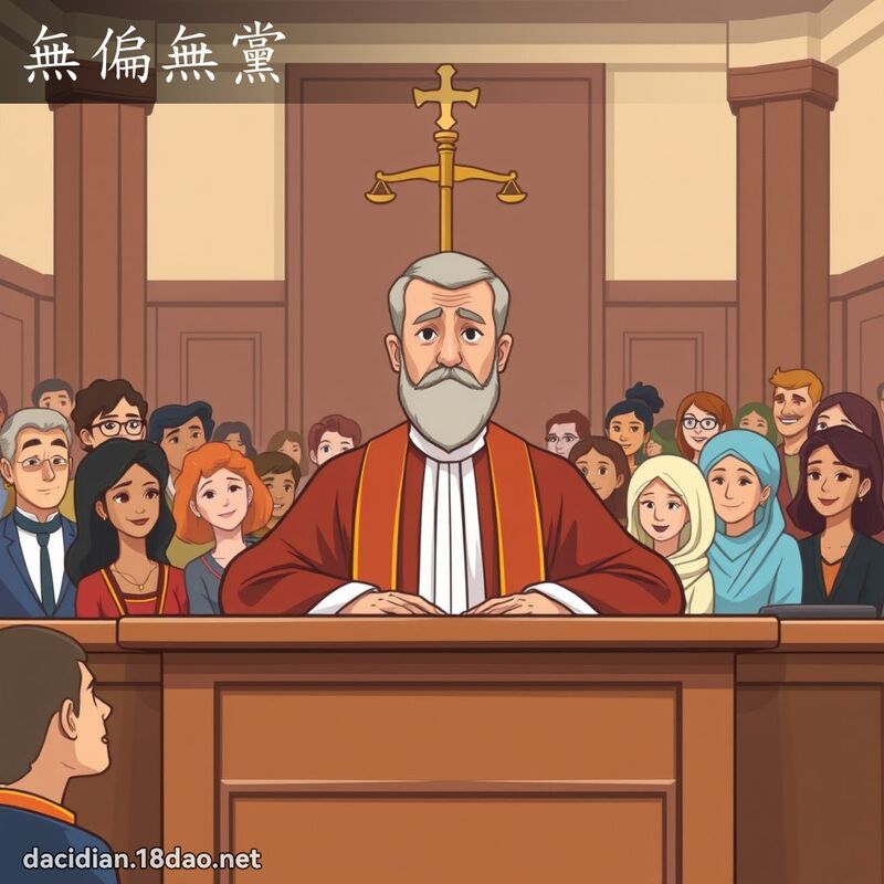 無偏無黨 - 國語大辭典配圖