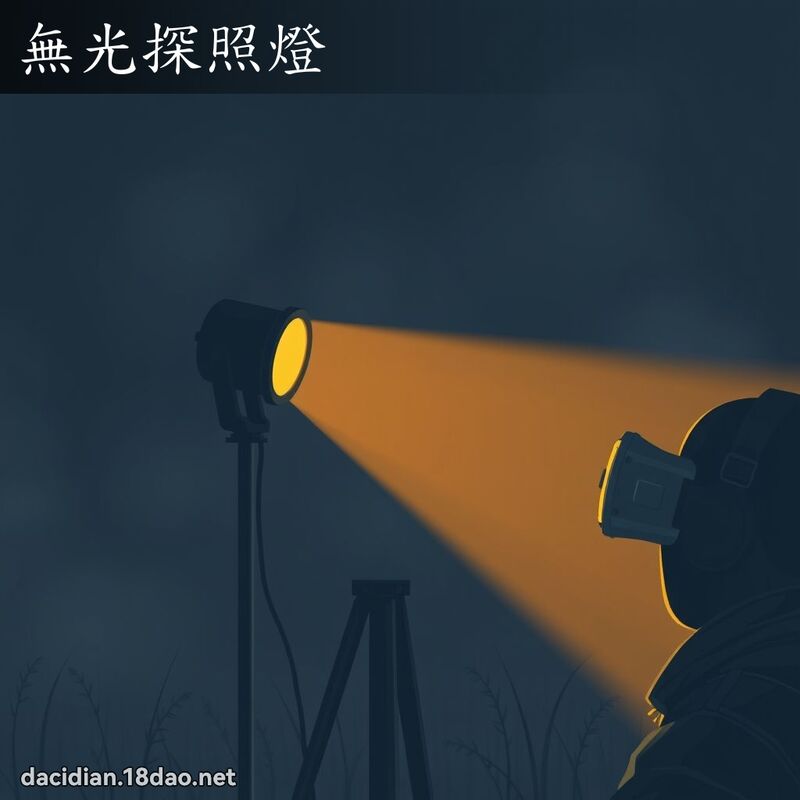 无光探照灯 - 国语大辞典配图