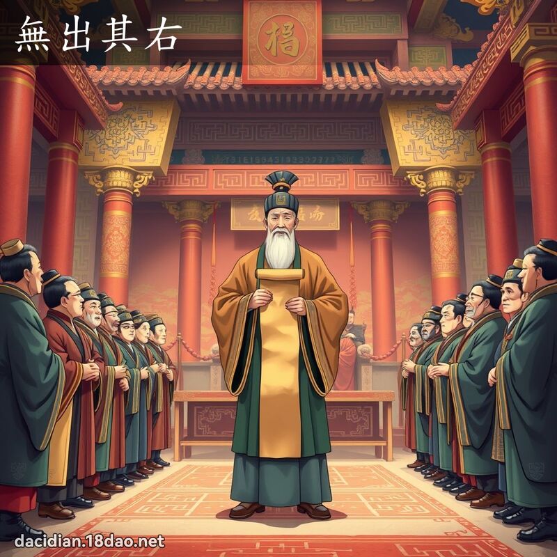无出其右 - 国语大辞典配图