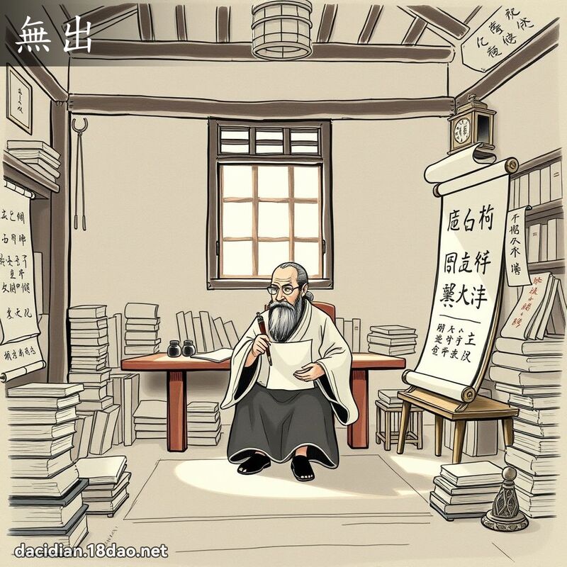 无出 - 国语大辞典配图