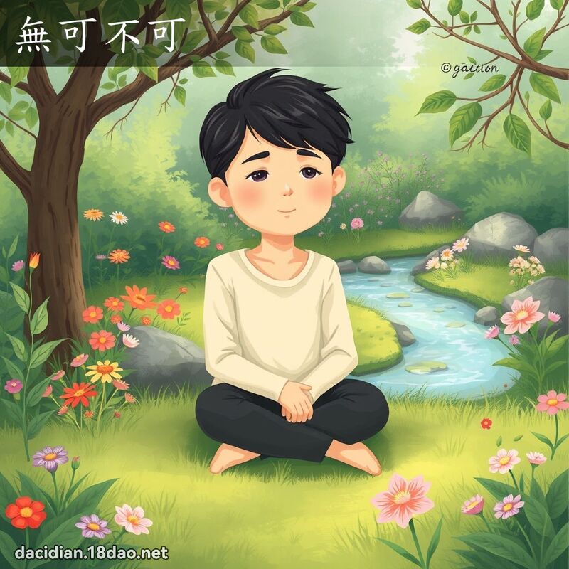无可不可 - 国语大辞典配图