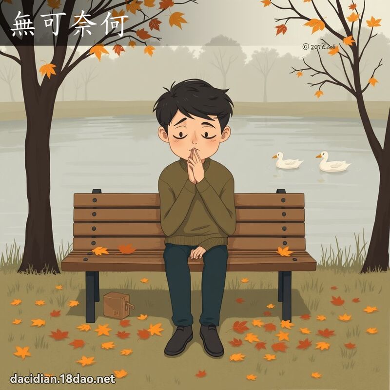 无可奈何 - 国语大辞典配图