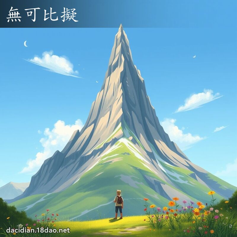 无可比擬 - 国语大辞典配图