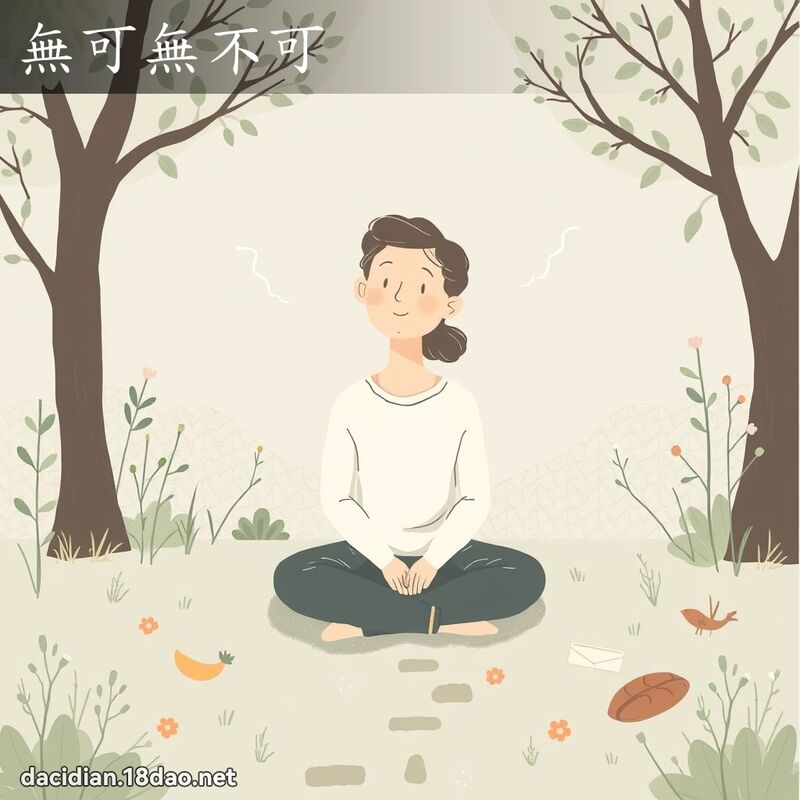 無可無不可 - 國語大辭典配圖