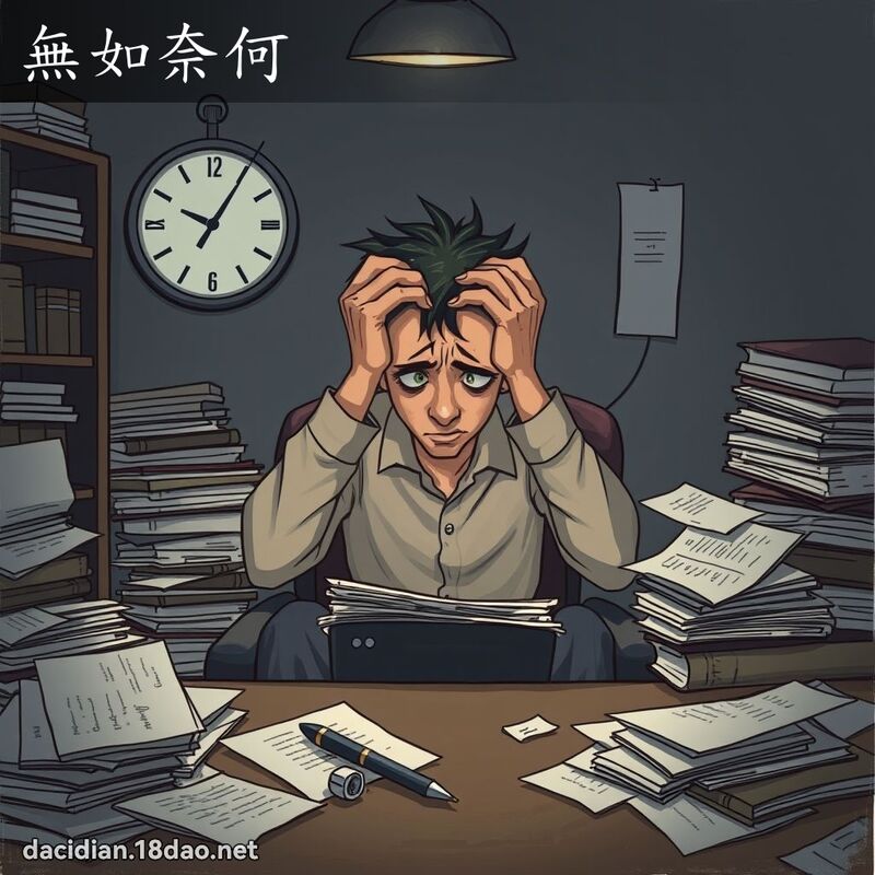 無如奈何 - 國語大辭典配圖