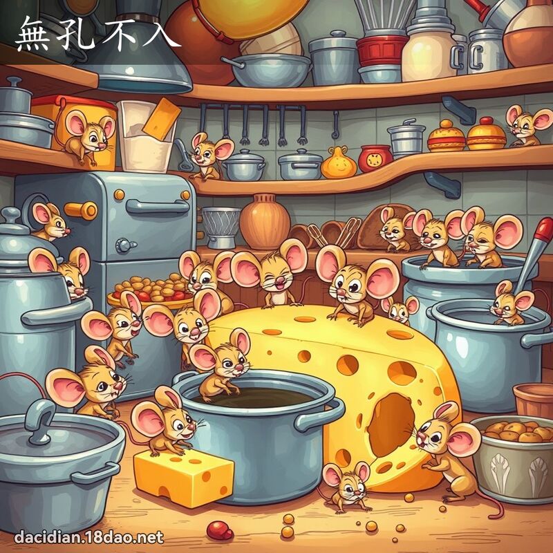无孔不入 - 国语大辞典配图
