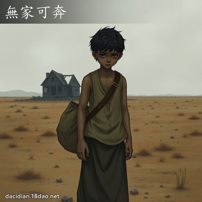无家可奔 - 国语大辞典配图