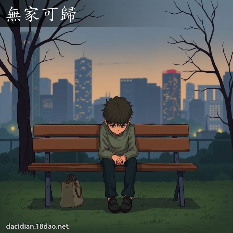 無家可歸 - 國語大辭典配圖