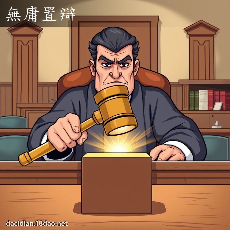 無庸置辯 - 國語大辭典配圖