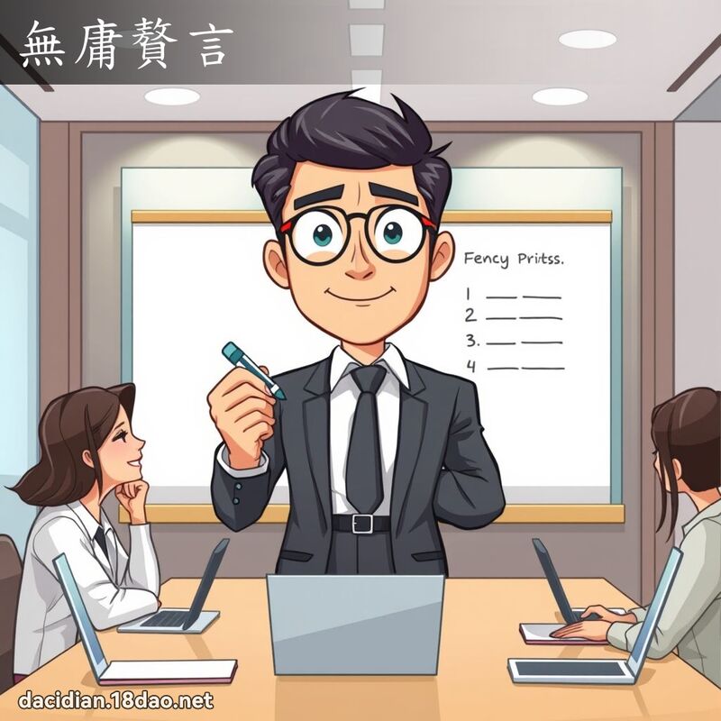 无庸赘言 - 国语大辞典配图