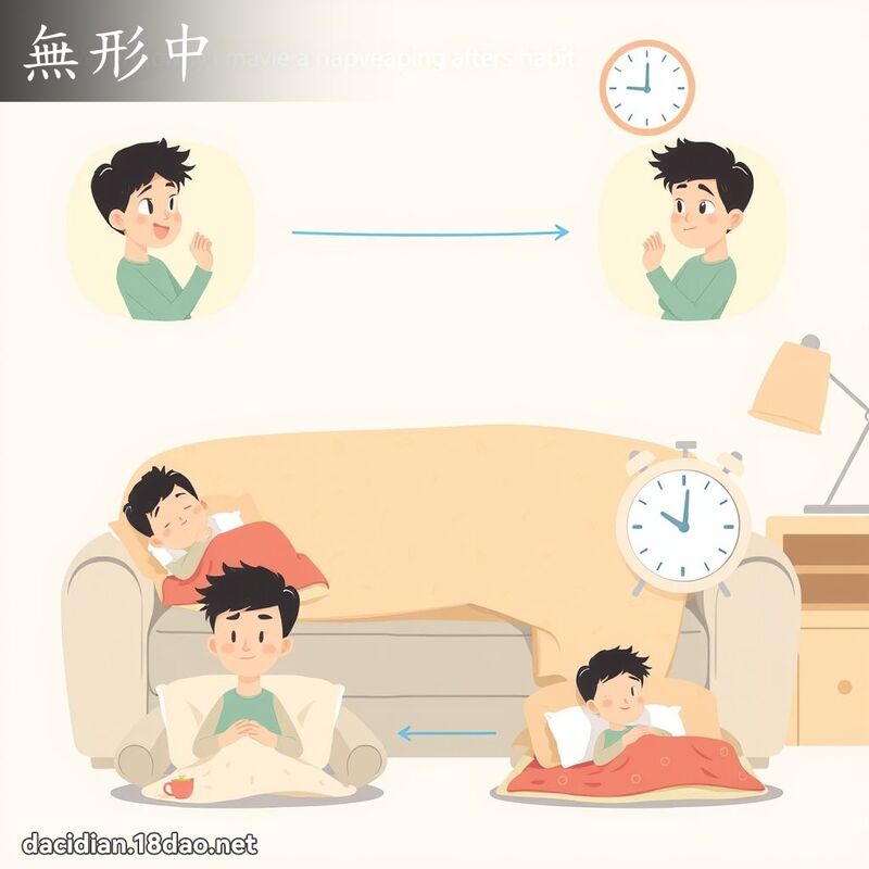無形中 - 國語大辭典配圖