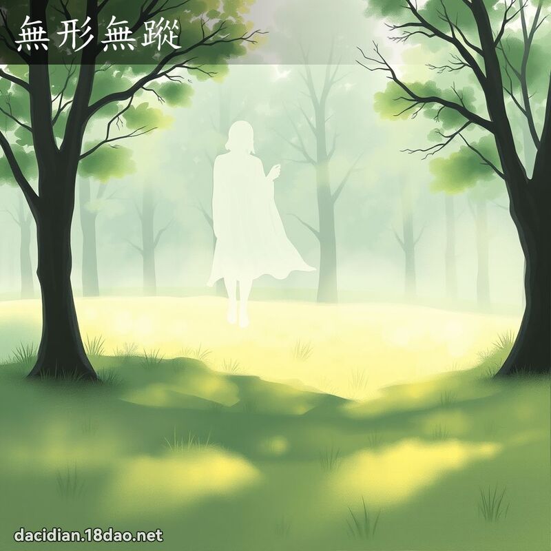 無形無蹤 - 國語大辭典配圖