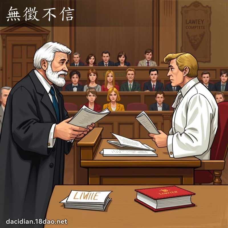 無徵不信 - 國語大辭典配圖
