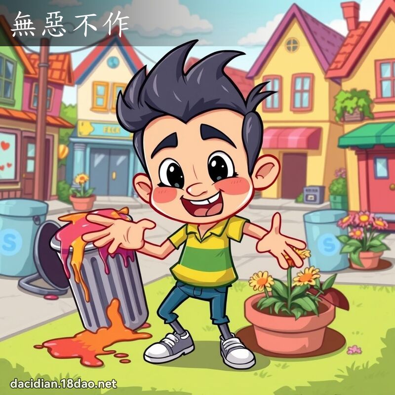 無惡不作 - 國語大辭典配圖