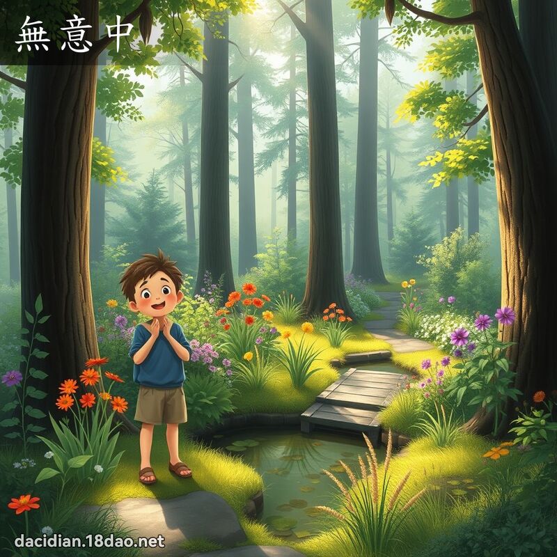 無意中 - 國語大辭典配圖