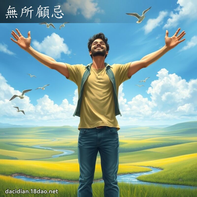無所顧忌 - 國語大辭典配圖