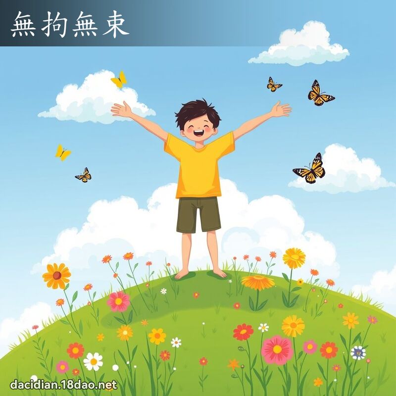 無拘無束 - 國語大辭典配圖