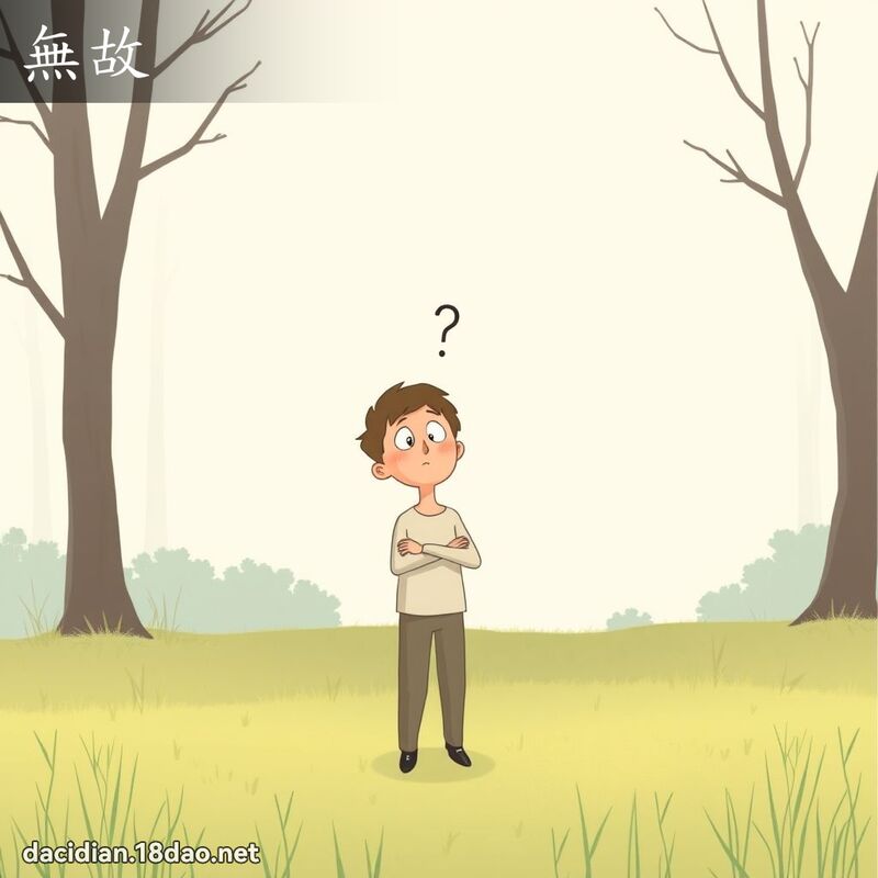 无故 - 国语大辞典配图