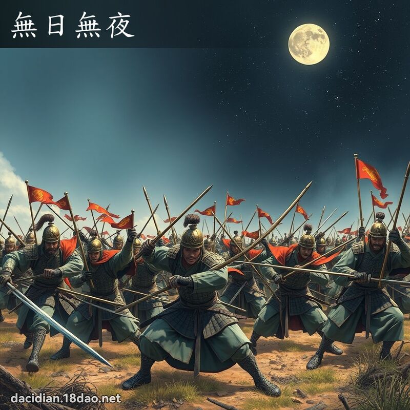 無日無夜 - 國語大辭典配圖