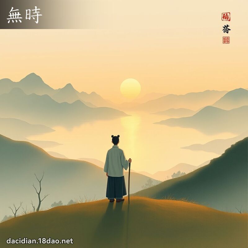 無時 - 國語大辭典配圖