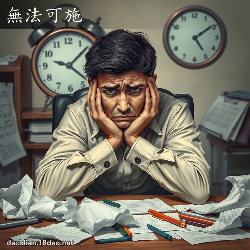 無法可施 - 國語大辭典配圖