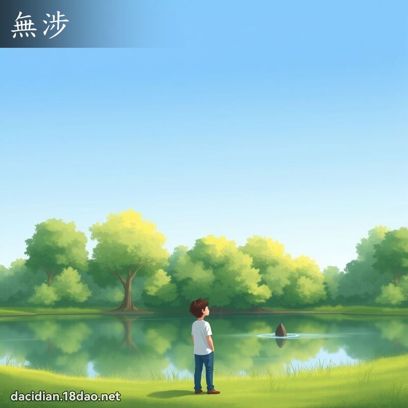 无涉 - 国语大辞典配图
