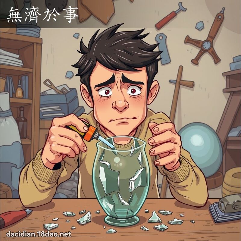 无济於事 - 国语大辞典配图