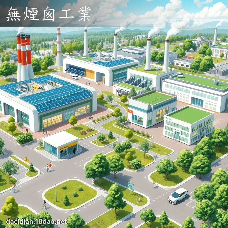 無煙囪工業 - 國語大辭典配圖