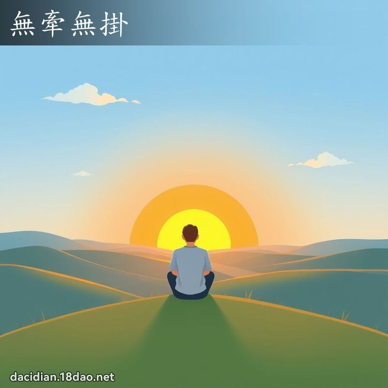 无牵无掛 - 国语大辞典配图